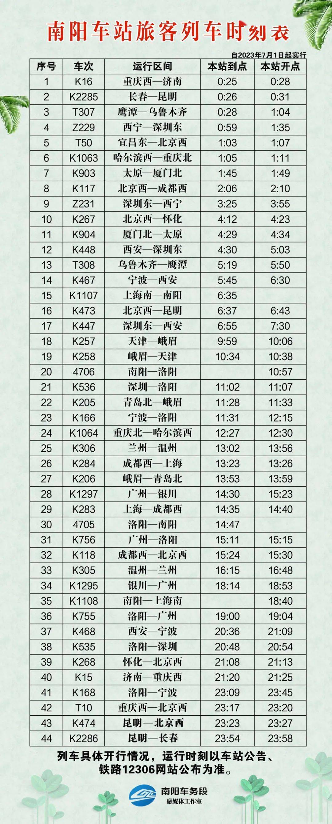 偃师市最新列车时刻表，启程探索自然美景，寻找内心平静之旅